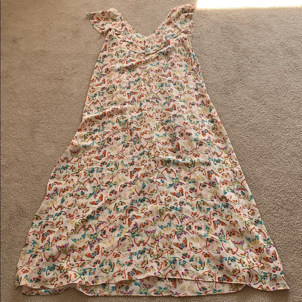 Zadig & Voltaire silk butterfly dress size xs